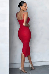 Tight Pleated Bandage One-piece Dress